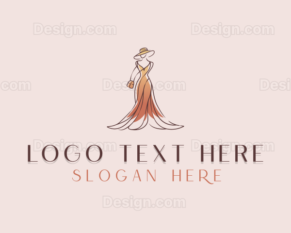 Stylish Fashion Gown Logo