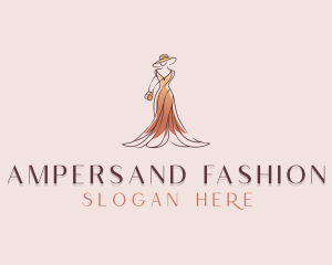 Stylish Fashion Gown logo design