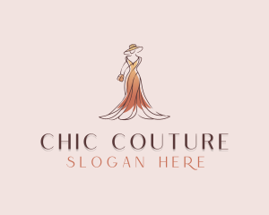 Stylish Fashion Gown logo design