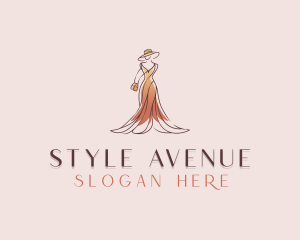 Stylish Fashion Gown logo design