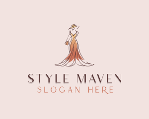 Stylish Fashion Gown logo design