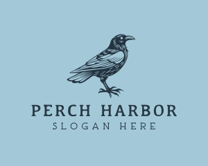 Raven Bird Avian logo