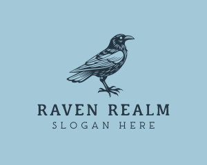 Raven Bird Avian logo