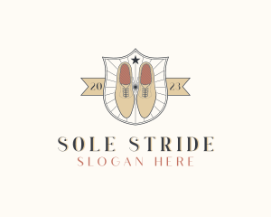 Brogue Shoes Shield logo design