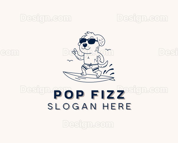 Dog Sunglasses Surfing Logo