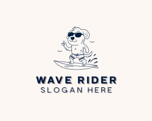 Dog Sunglasses Surfing  logo