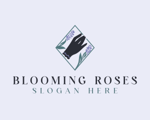 Floral Bloom Hand logo design