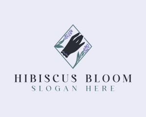 Floral Bloom Hand logo design