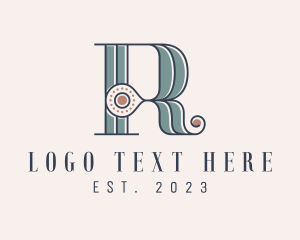 Ethnic Letter R logo