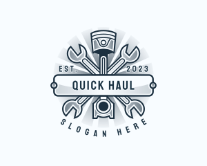 Automotive Engine Wrench logo design