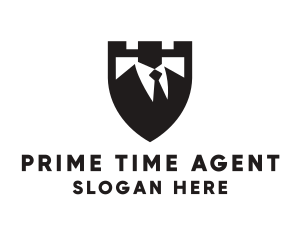 Suit Tie Businessman logo design