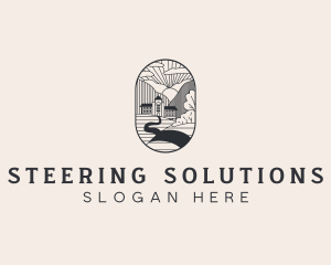 Countryside Mountain House logo design