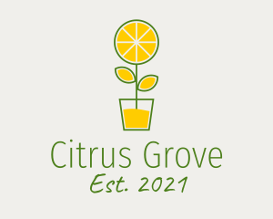 Lemon Juice Plant  logo design