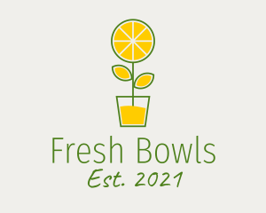 Lemon Juice Plant  logo design