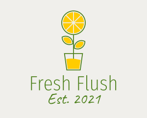 Lemon Juice Plant  logo design