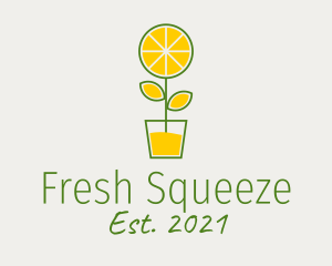 Lemon Juice Plant  logo design