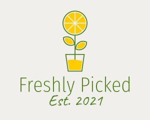 Lemon Juice Plant  logo design