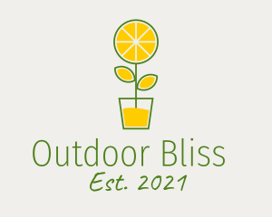 Lemon Juice Plant  logo design