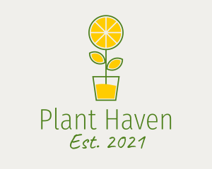 Lemon Juice Plant  logo design