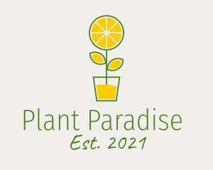 Lemon Juice Plant  logo design