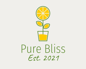 Lemon Juice Plant  logo design