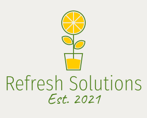 Lemon Juice Plant  logo design