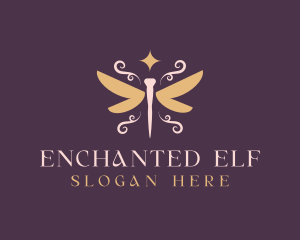 Enchanted Dragonfly Wings logo design