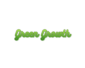 Curly Green Gradient   logo design