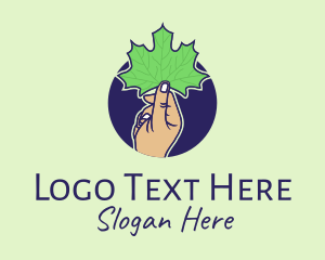 Maple Leaf Hand  logo