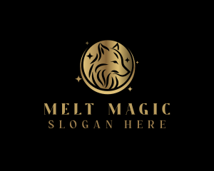 Mystic Wolf Animal logo design