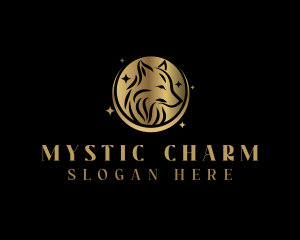 Mystic Wolf Animal logo design