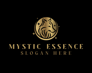 Mystic Wolf Animal logo design