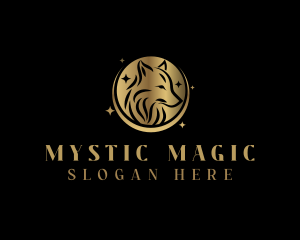 Mystic Wolf Animal logo design