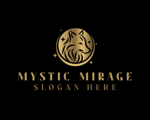 Mystic Wolf Animal logo design