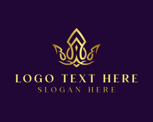 Elegant Royal Queen Crown logo