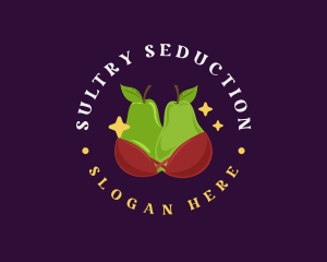 Naughty Pear Bra logo design