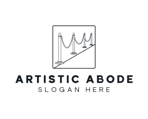 Stanchion Metal Barrier  logo