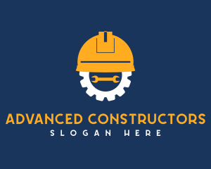 Engineering Hat Wrench Construction logo design