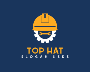 Engineering Hat Wrench Construction logo design