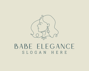 Elegant Lady Earring logo design