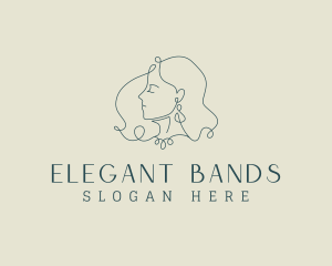 Elegant Lady Earring logo design