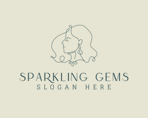 Elegant Lady Earring logo design