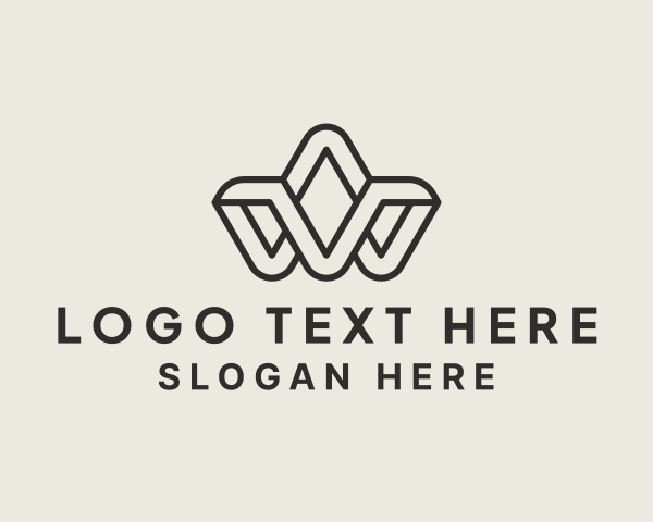 Letter Vw logo example 2