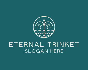 Tropical Water Fountain logo design