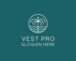 Tropical Water Fountain logo design