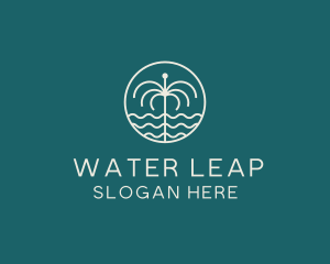 Tropical Water Fountain logo design