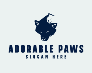 Happy Dog Cat logo design