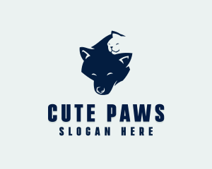 Happy Dog Cat logo design