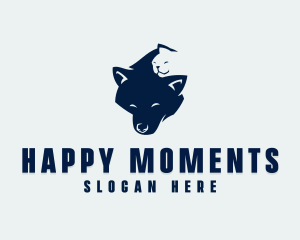 Happy Dog Cat logo design