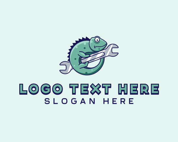 Lizard logo example 4
